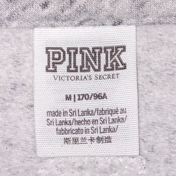 Gently used Victoria's secret pink bling full zip hoodie size medium - Picture 5 of 7